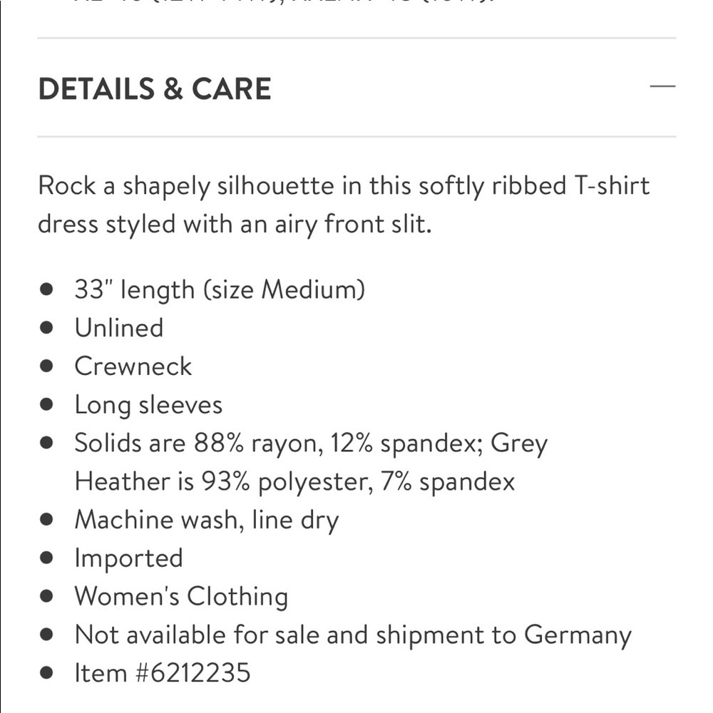 Grey Front Slit Rib T-Shirt Dress - Picture 11 of 11